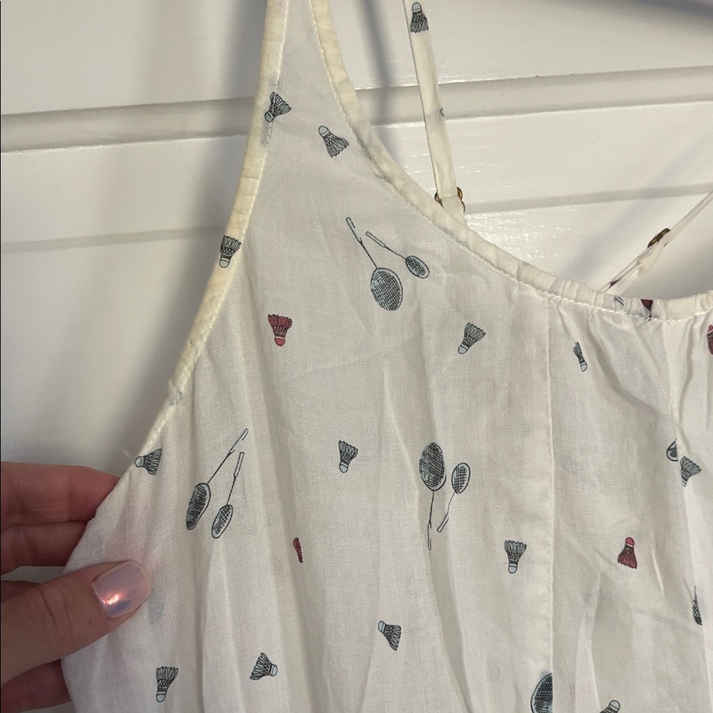 Anthropologie Cotton Lightweight White Badminton Maxi Dress - Picture 2 of 7